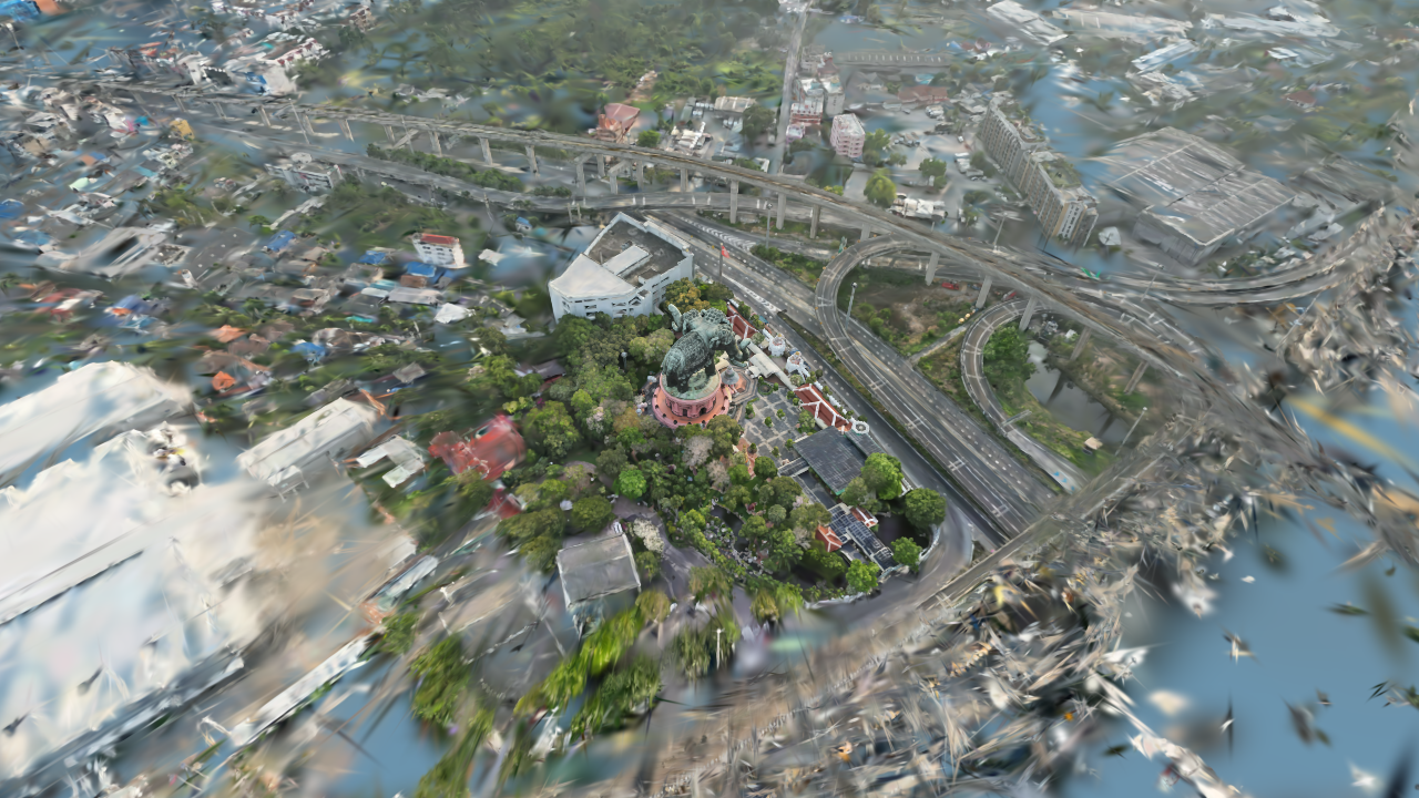 Erawan Museum three-headed elephant, Samut Prakan: 3D Gaussian splat