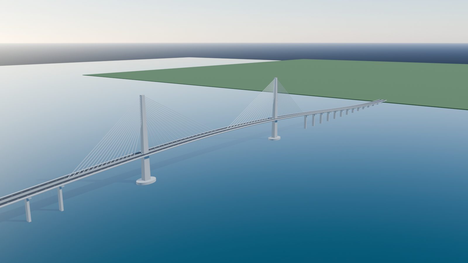 Render of the Blender digital twin
