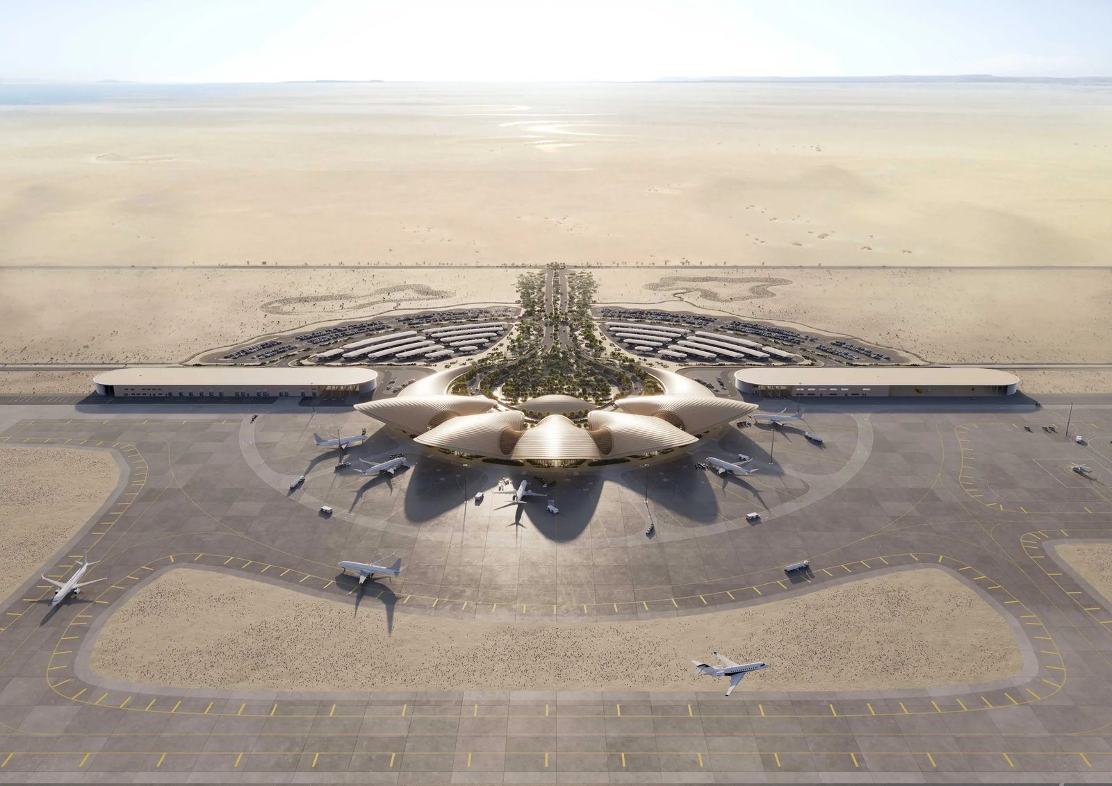 Red Sea International Airport terminal (rendering)