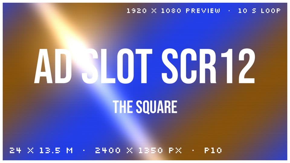Ad slot preview for screen SCR12 on The Square