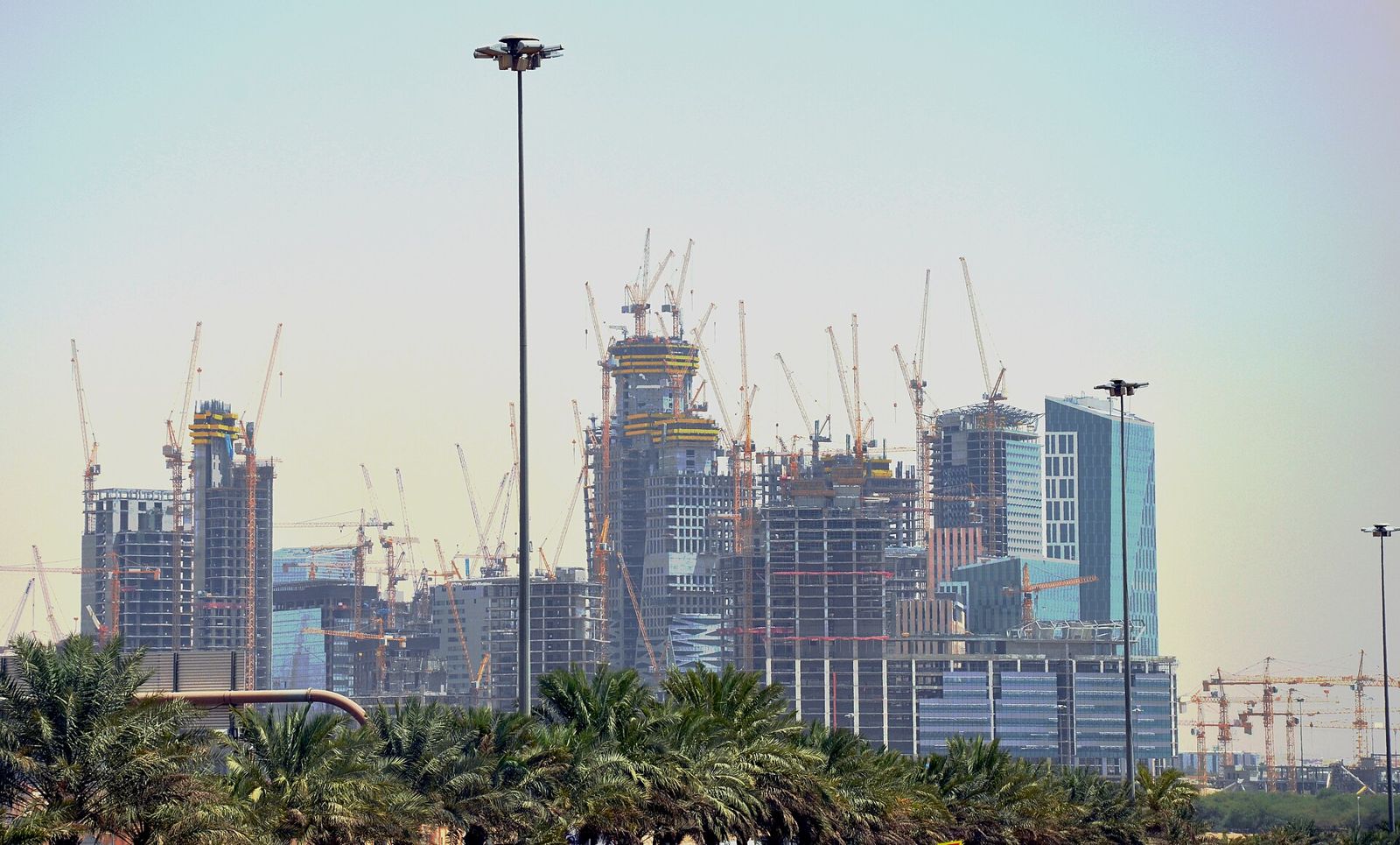 KAFD towers under construction