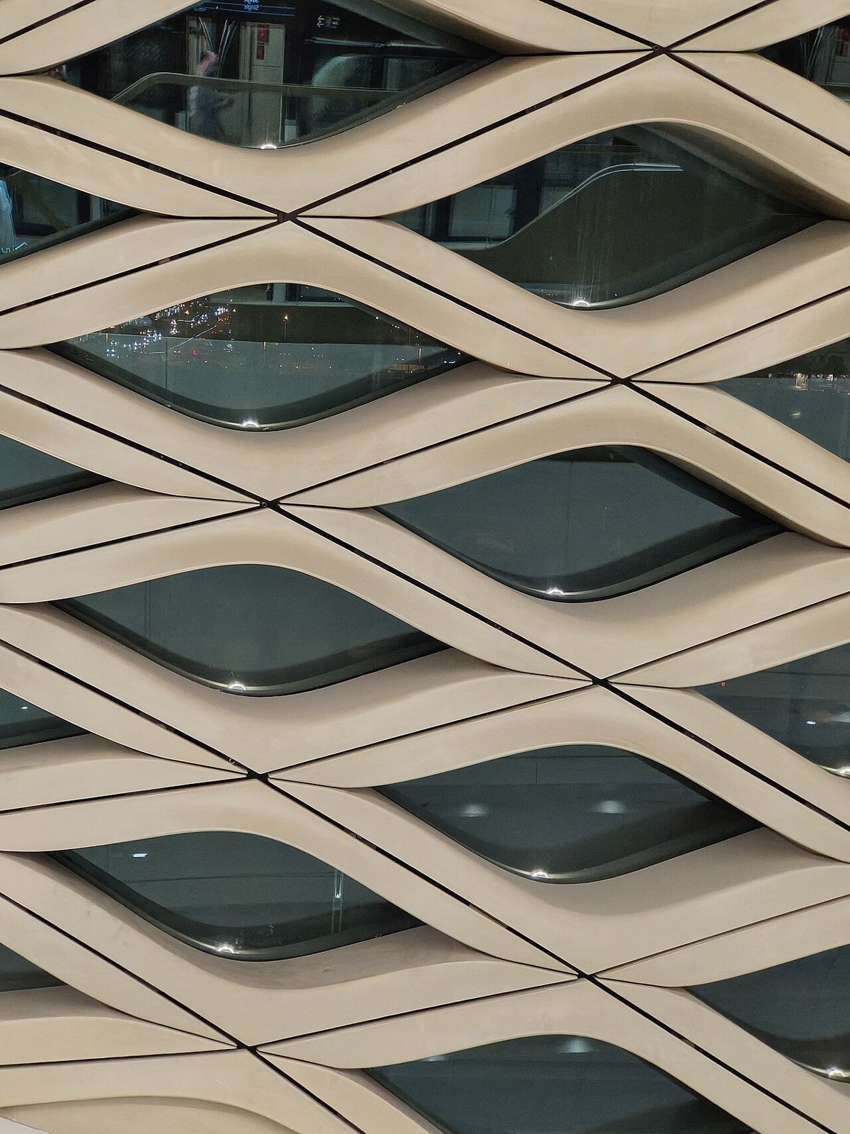 KAFD Metro Station lattice facade