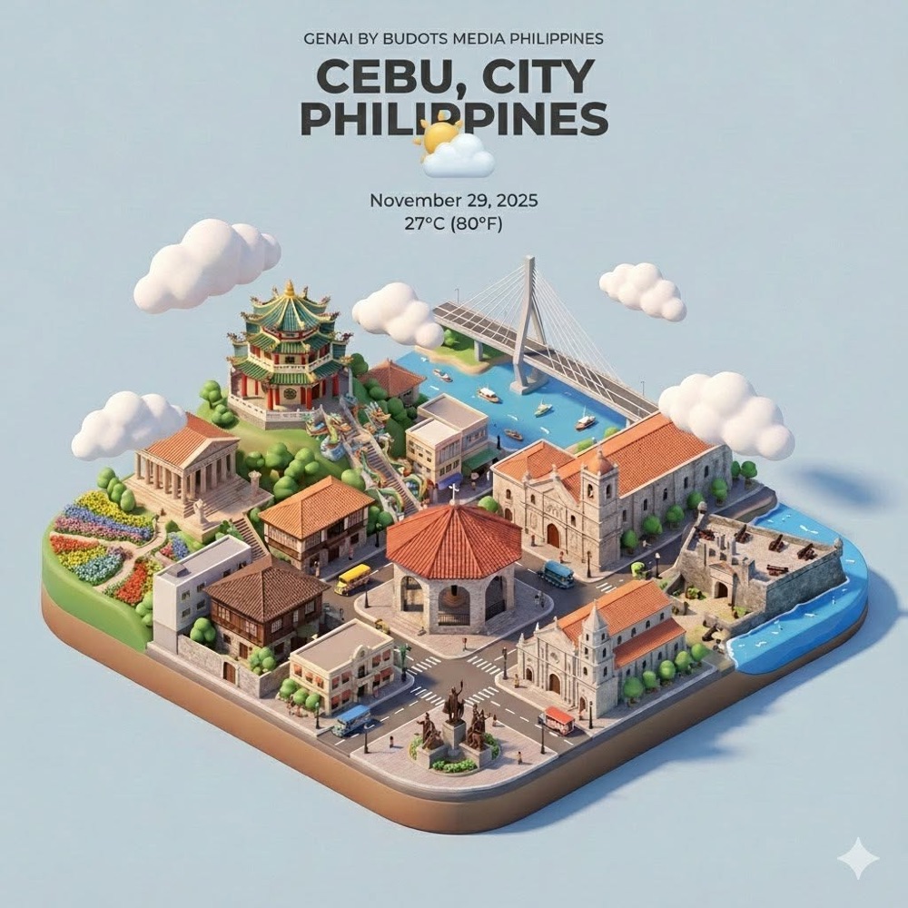 Isometric diorama of Cebu City