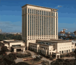 Radisson Blu Hotel Cebu tower and podium seen from above