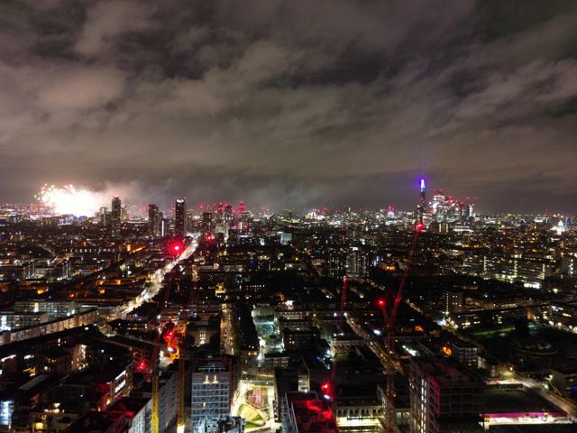 New Year's Eve, drone photo, Dec 2022