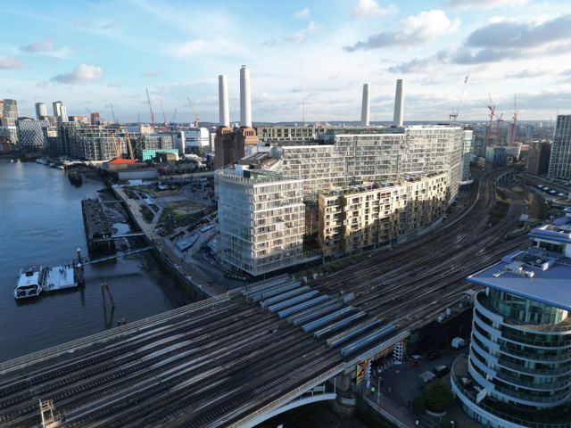 Battersea Power Station, drone photo, Jan 2023